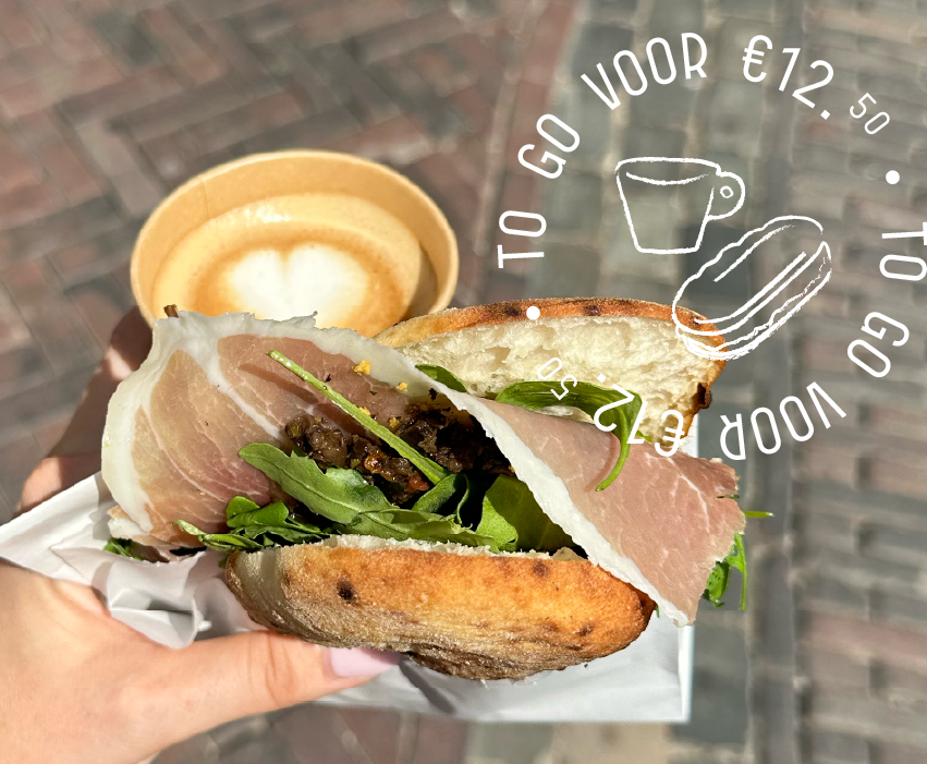 Panino + koffie to go voor 12.50